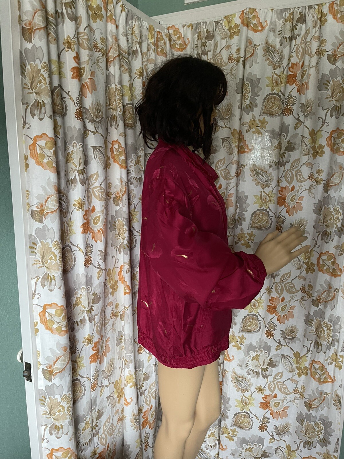 Vintage Abvien 1980s Windbreaker Set Red Gold size L-XL Tall