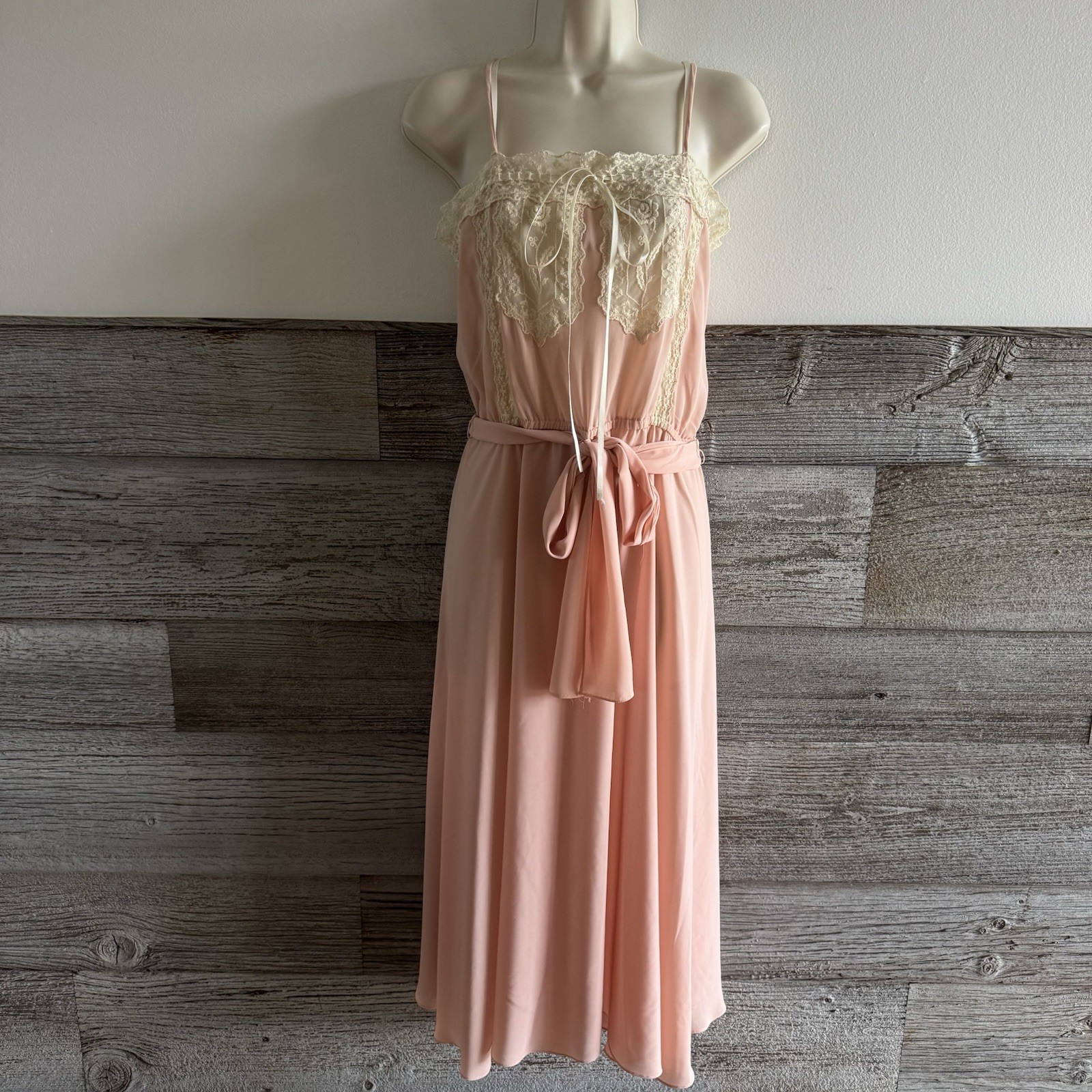 Vtg SFAntastic Saks Fifth Avenue Hostess Gown Nightgown Lounge Dress Size 4 (D1)