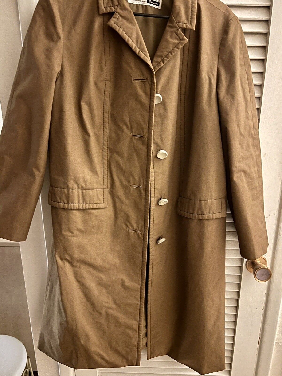 Blizzand Vintage Trench Rain Coat Made In France in 1960s
