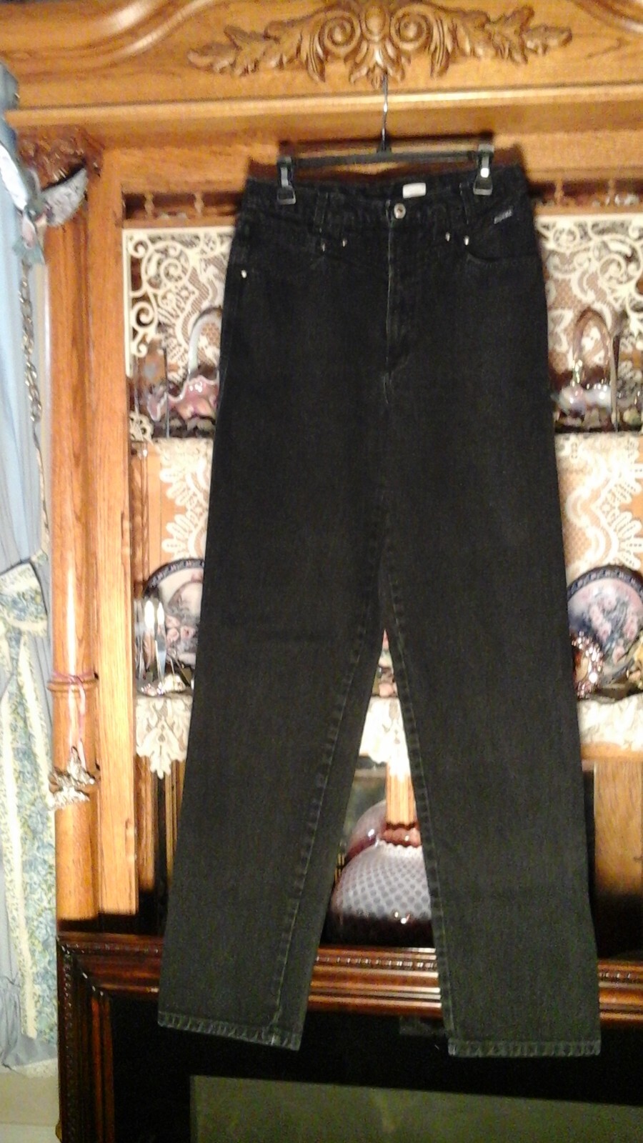 VTG 80’s ROCKIES BLACK JEANS WESTERN COWGIRL RODEO NFR SIZE 15 XL HIGH RISE