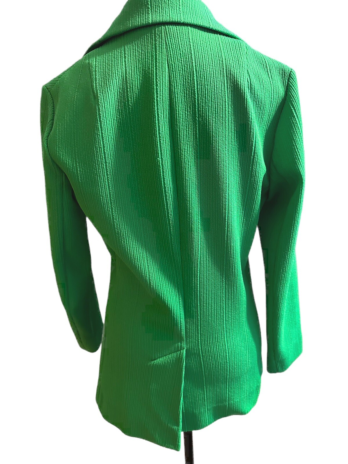 1970’s Woman’s Blazer Lime Green Textured Vintage Brook valley By Fairfield