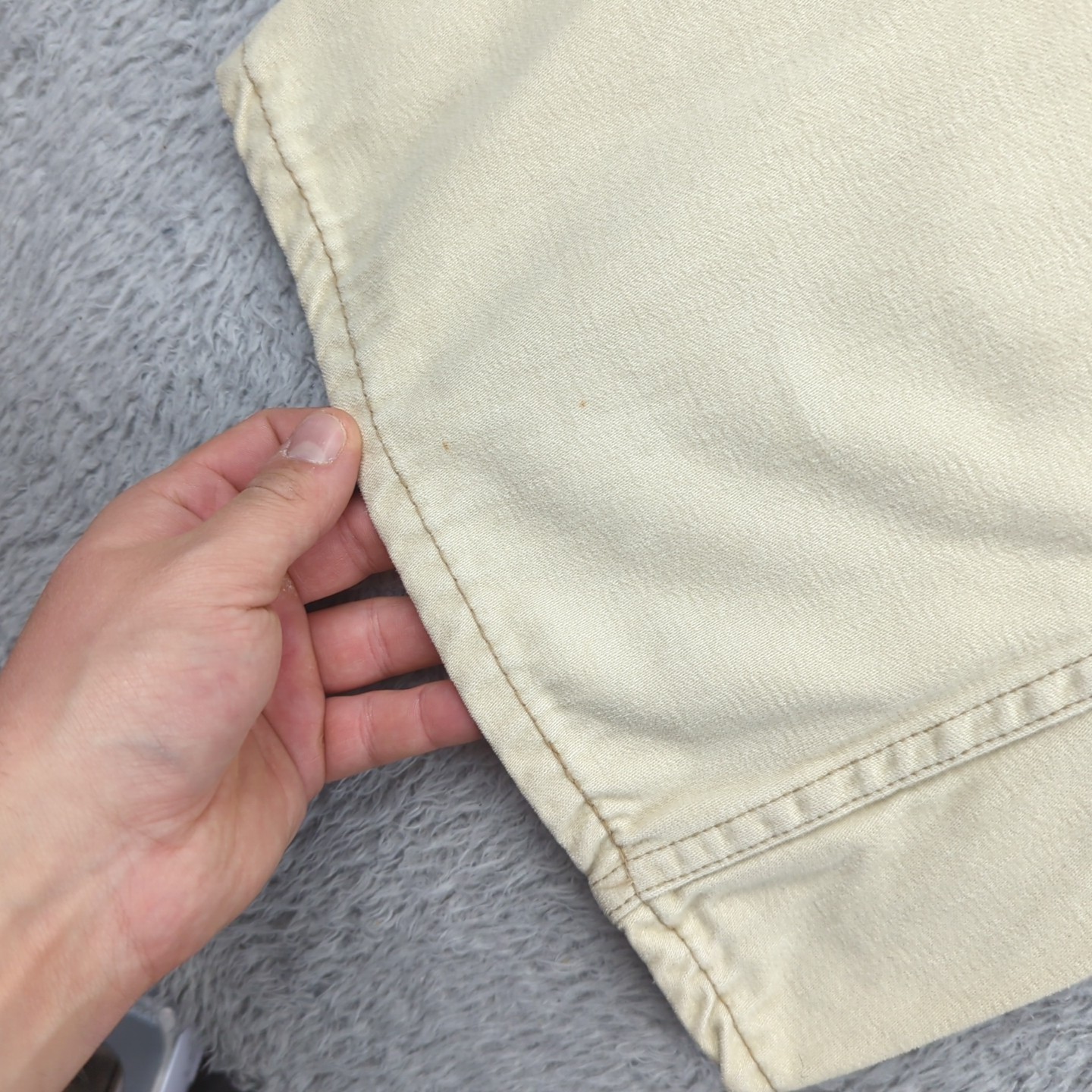 Vintage 1960s Lee Flares Pants Womens Meas 29×34 Beige Moleskin Bell Bottoms