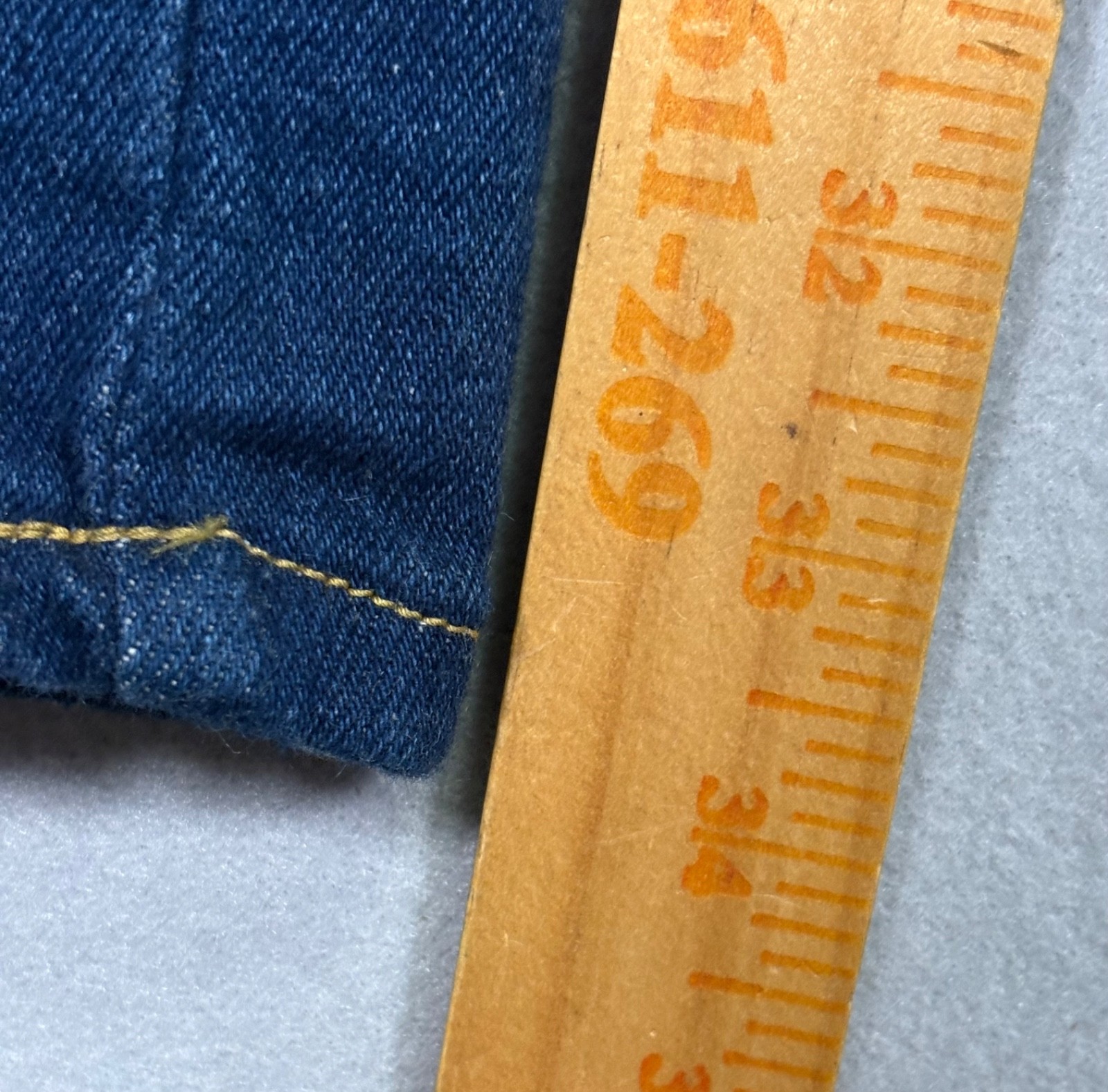 Vtg 70s Lee Riders Sanforized Union Made Usa Jeans Womens 0 (24Wx34L) Indigo
