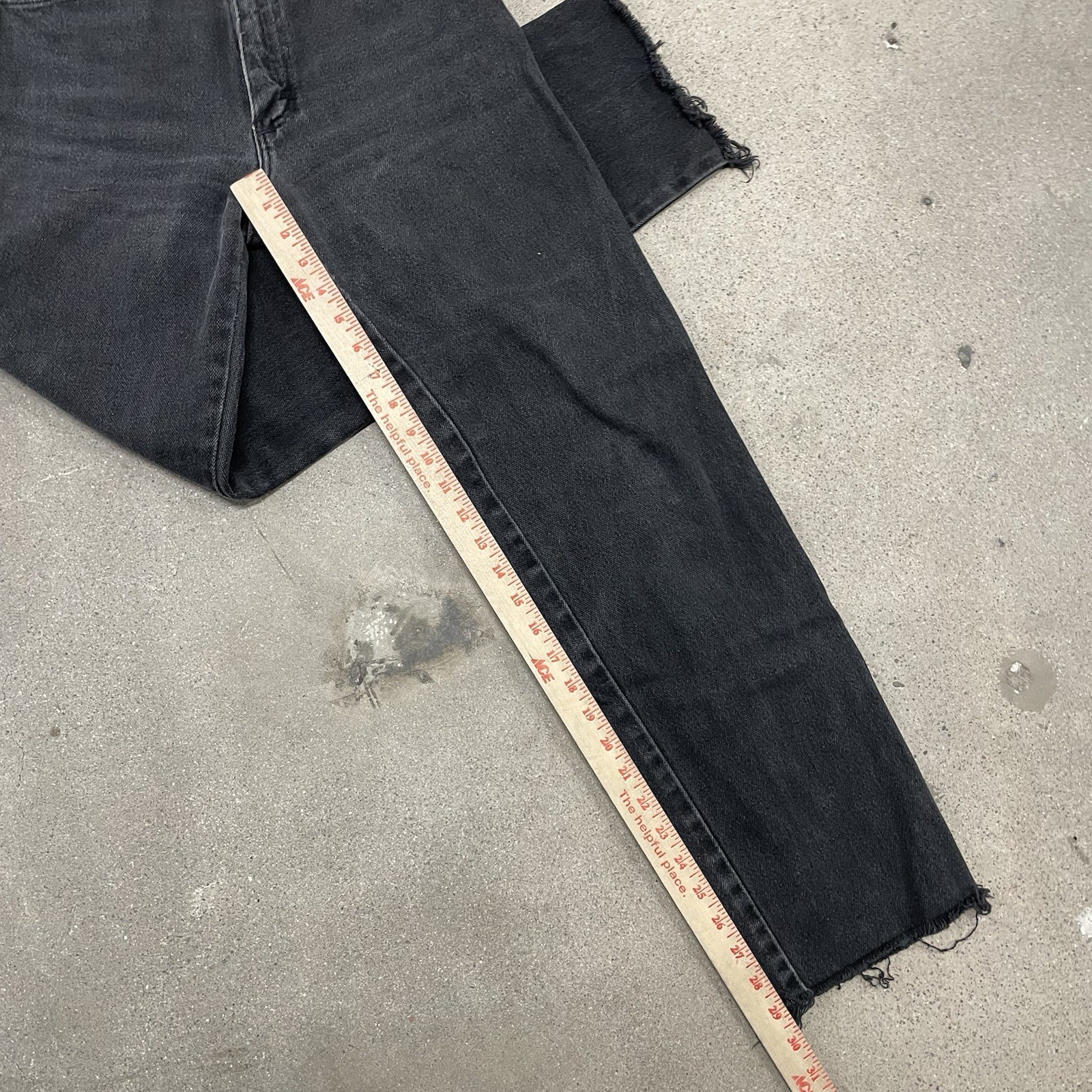 Womens Vtg Wrangler 12MWZWK Black Denim Jeans Meas. 24×32 Made In USA!