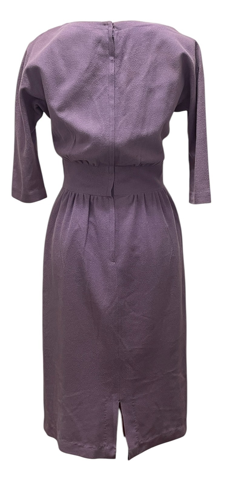 Vtg 1950s/19060s Teena Paige Celanese Dress-Women’s XS-Fitted Waist, 3/4 Sleeve
