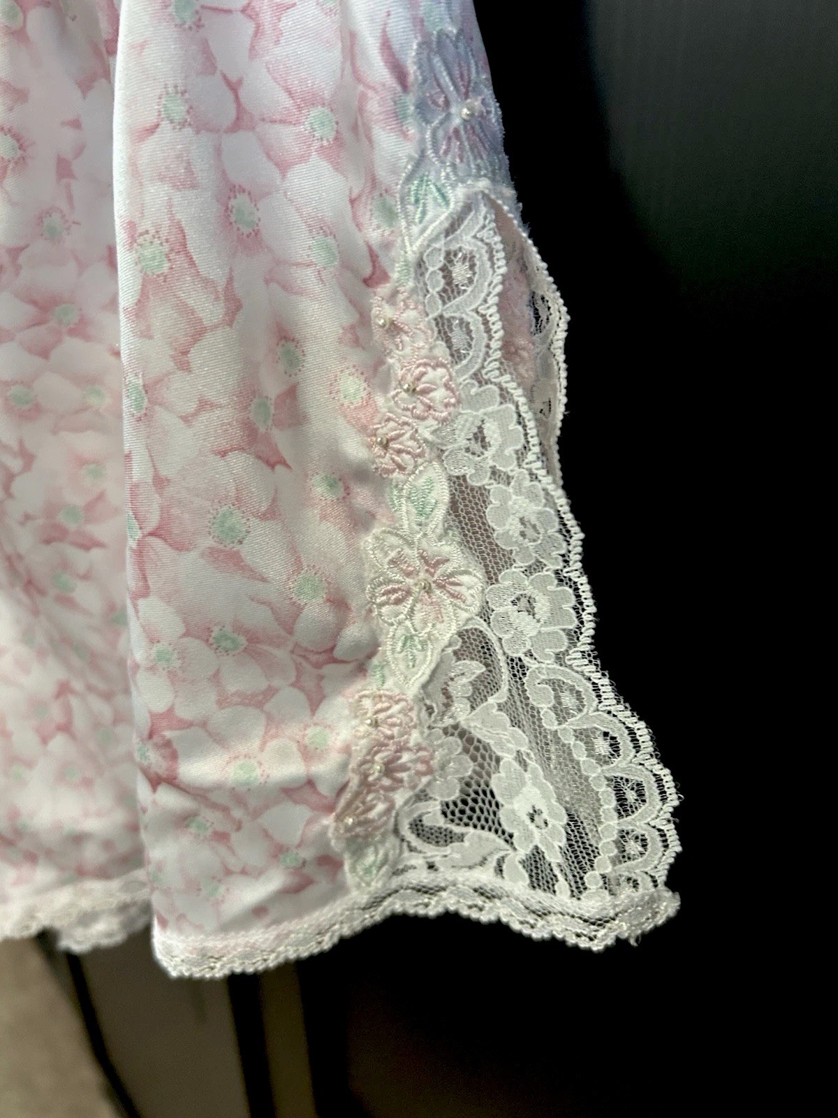 Vintage 1980s Pink Sara Beth Lingerie Set – Satin Cami & Shorts – NOS Never Worn