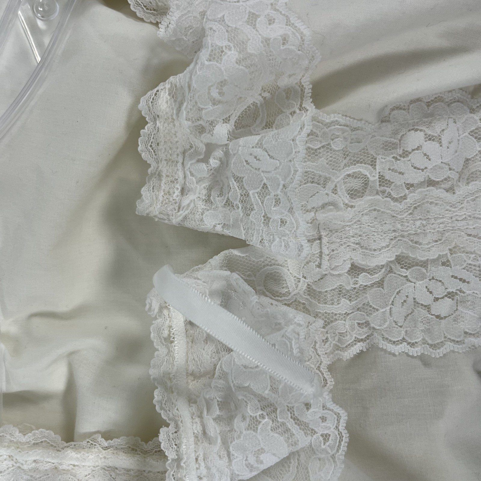 Vtg 60s Pete Bettina Smocking & Lace Square Dance Top Size XL Renaissance Boho