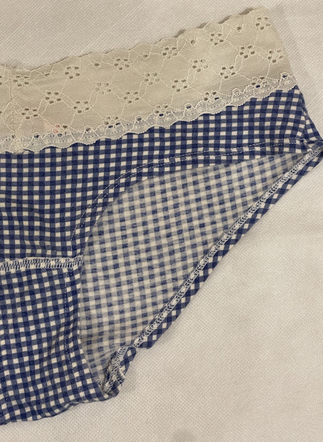 Victoria’s Secret Vintage Gingham Low Rise Hip Hugger Sz Sm 2013