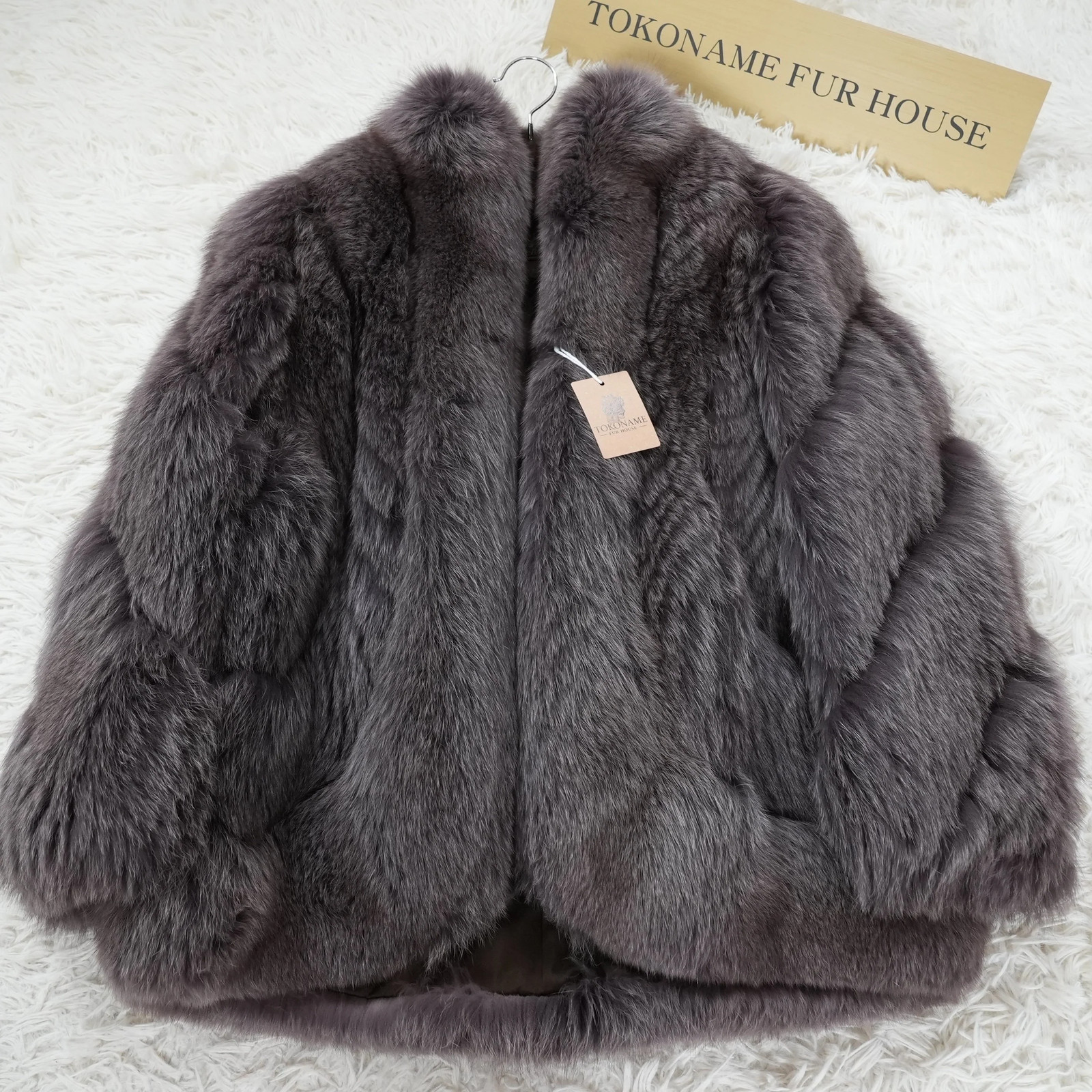 Amethyst Deyd Fox Fur Coat EMBA – Genuine Vintage Fur From Japan