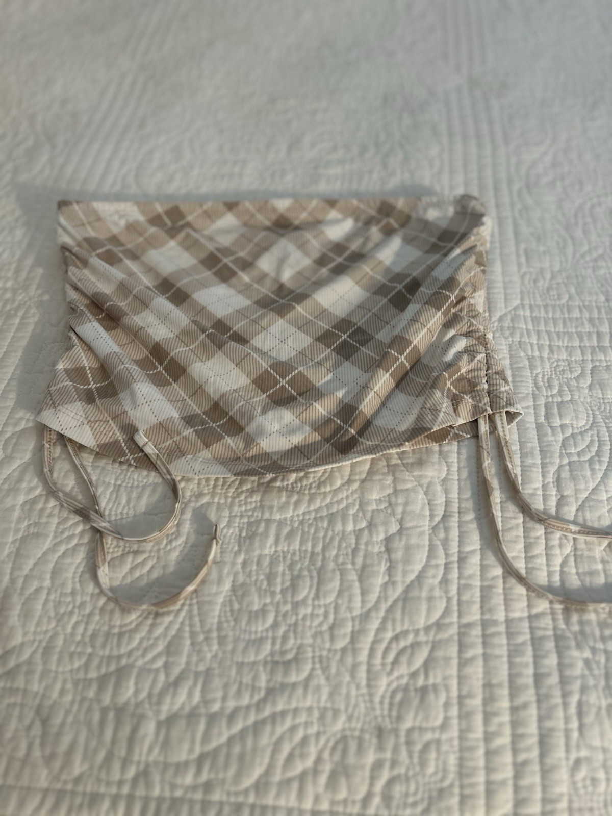 VINTAGE HIPPIE BOHO RETRO CROP HALF TUBE TOP STRAPLESS MID DRIFT