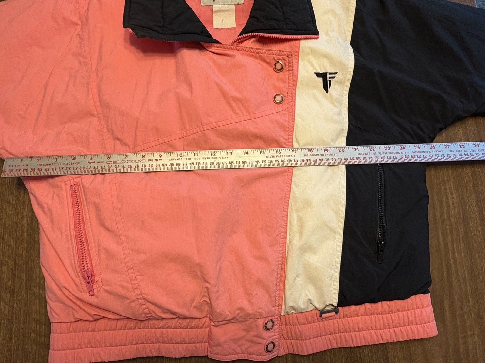 Vtg 80s 90’s Tyrolia By Head Pink Black Block Ski Jacket Sz Ladies M