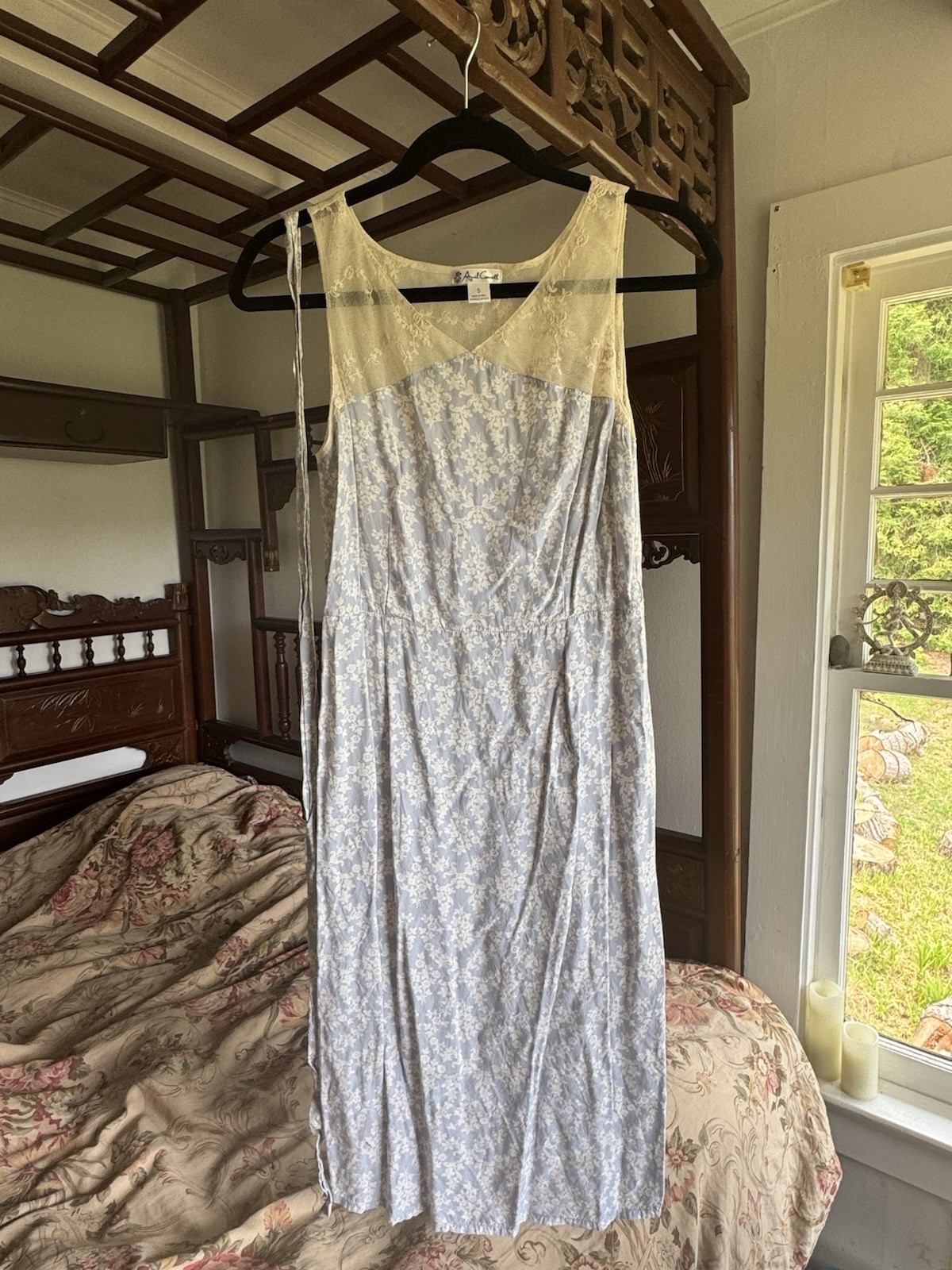Rare April Cornell Dress Made In India Cottage Romantic Vintage S