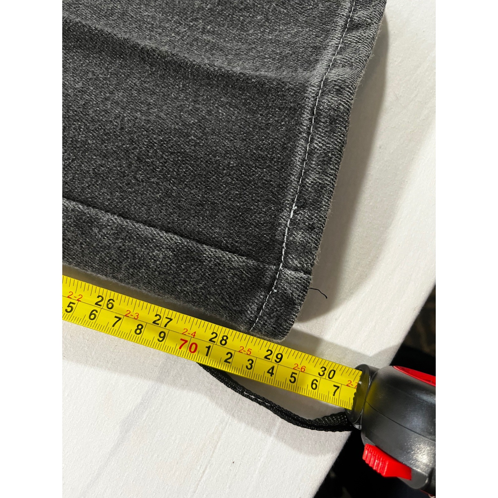 Vintage Stockton of Dallas Jeans Womens 12P Black Contrast Stitch Wide Leg USA