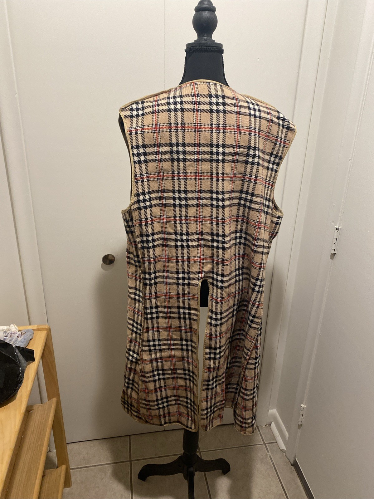 VTG Europe Craft Exclusive Import Long Vest Sack Material Inner Pocket Unique