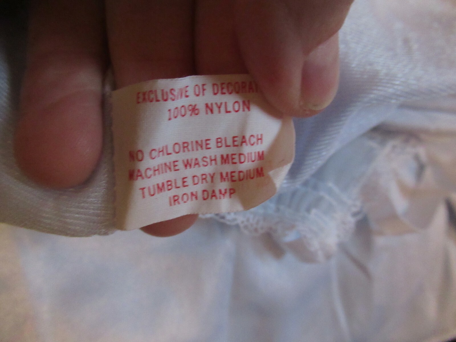 Vintage Spotlight Light Blue Nylon Shimmer Ruched Lace Trim Sleeveless Nighty L