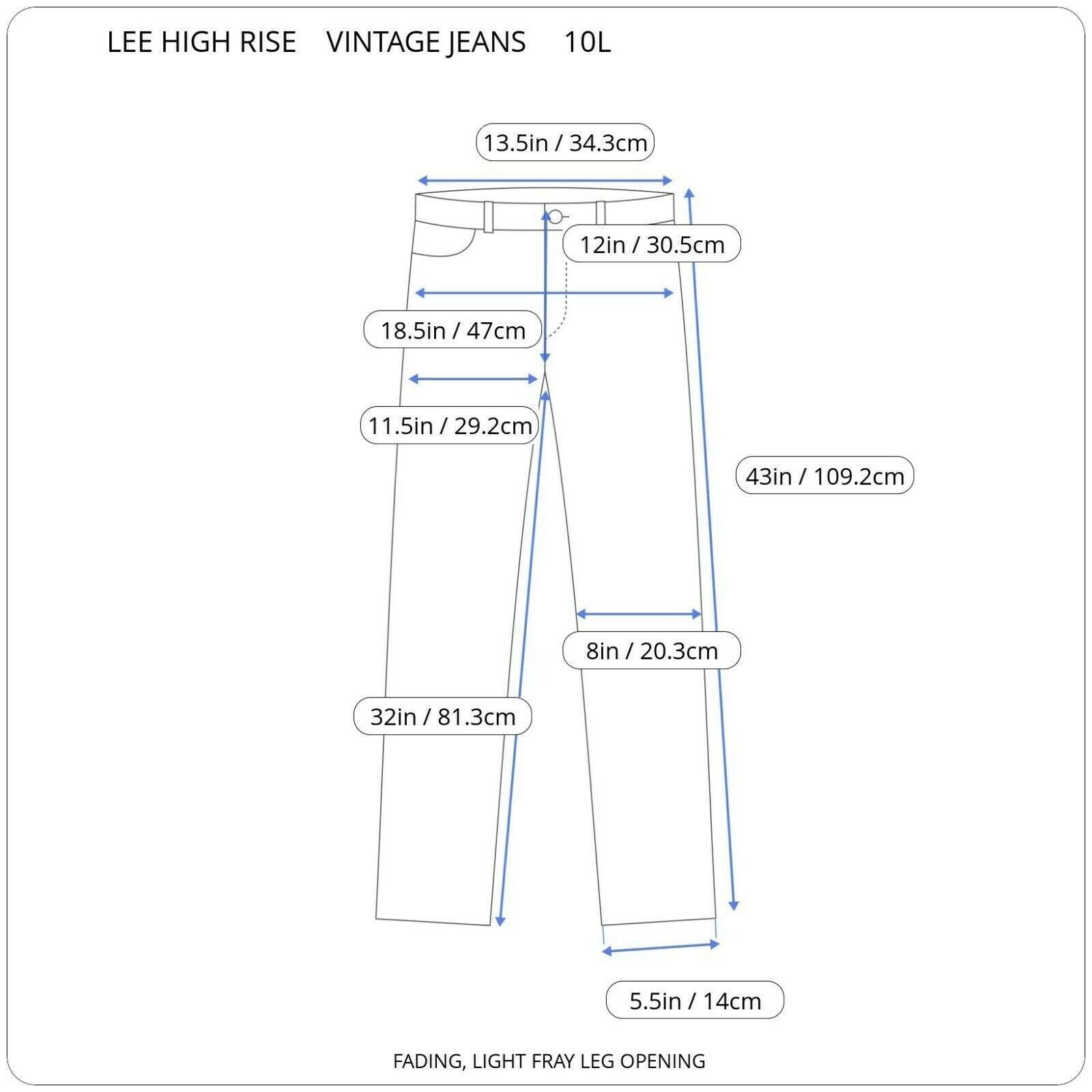 Vtg Lee Mom Jeans Womens 8 Long 100% Cotton High Rise Tapered Leg 27 x 32 USA