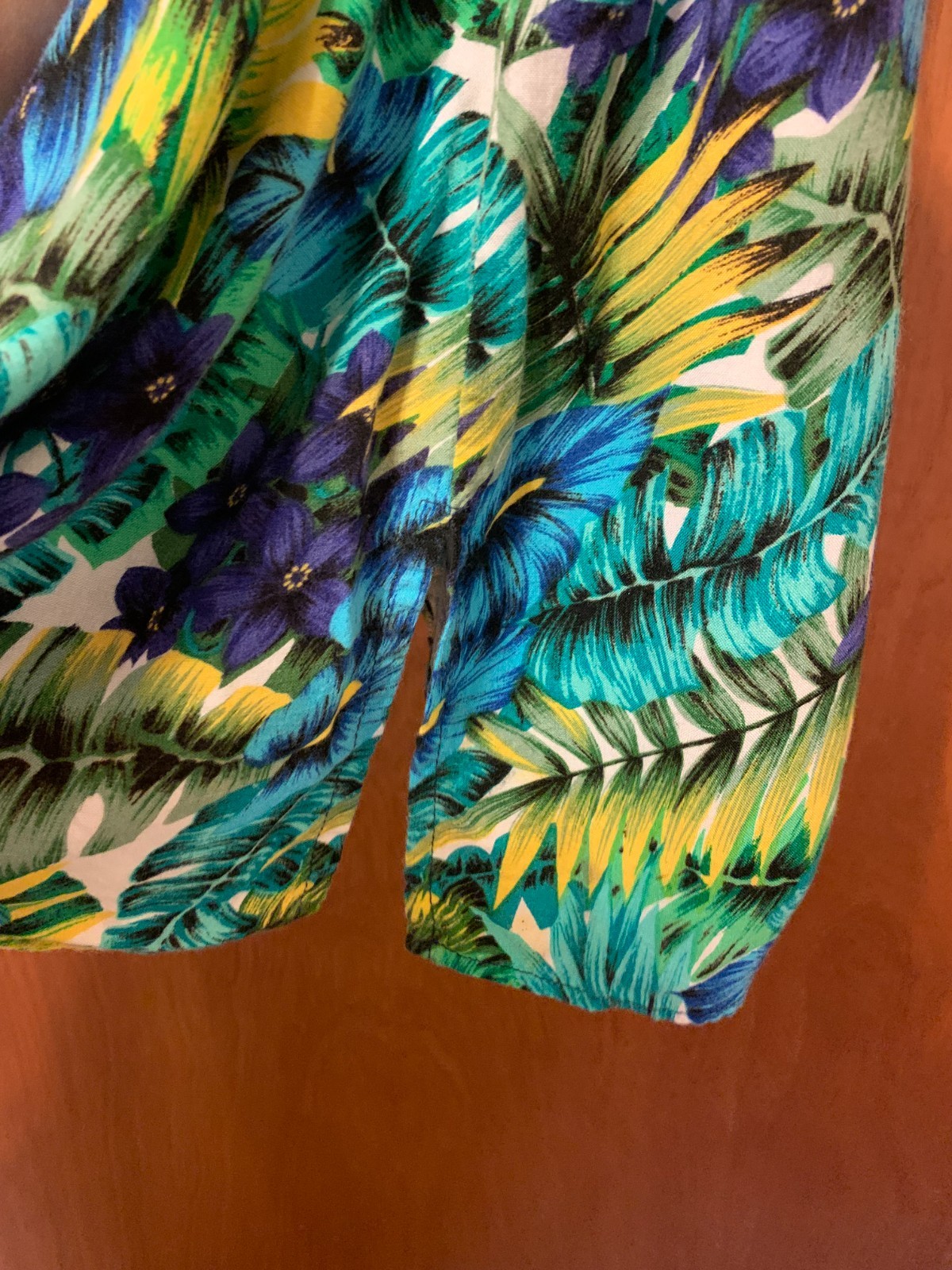 Impressions Workshop Sleeveless Tropical Leaf Dress – Women’s