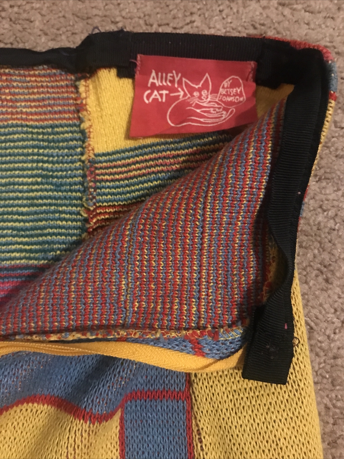 1971 ALLEY CAT Betsey Johnson Mid Lgth Knit Skirt Size 5/6 Vintage HappyFamily