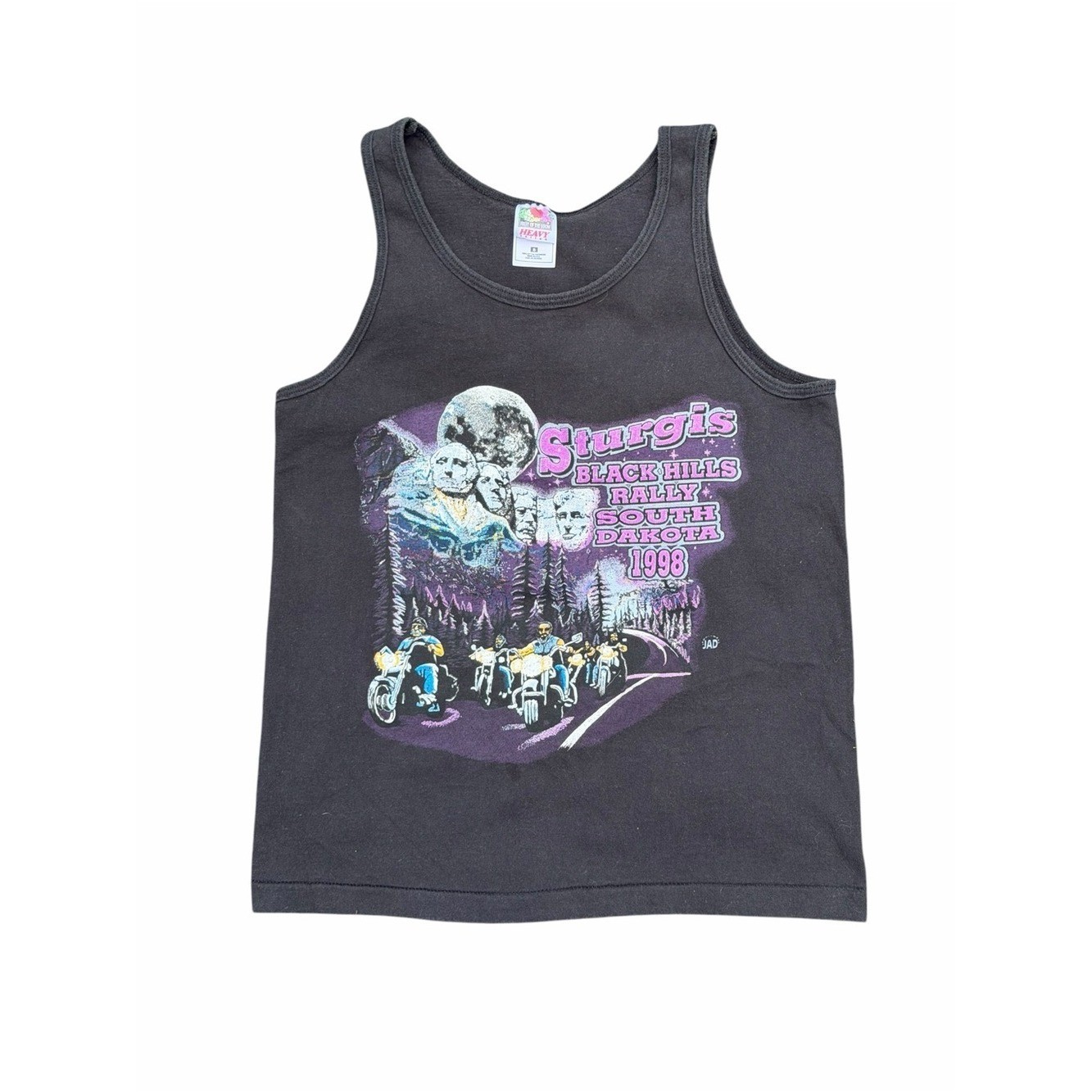 Vintage 1998 Sturgis Black Hills Rally Biker Tank Top Motorcycle Graphic USA