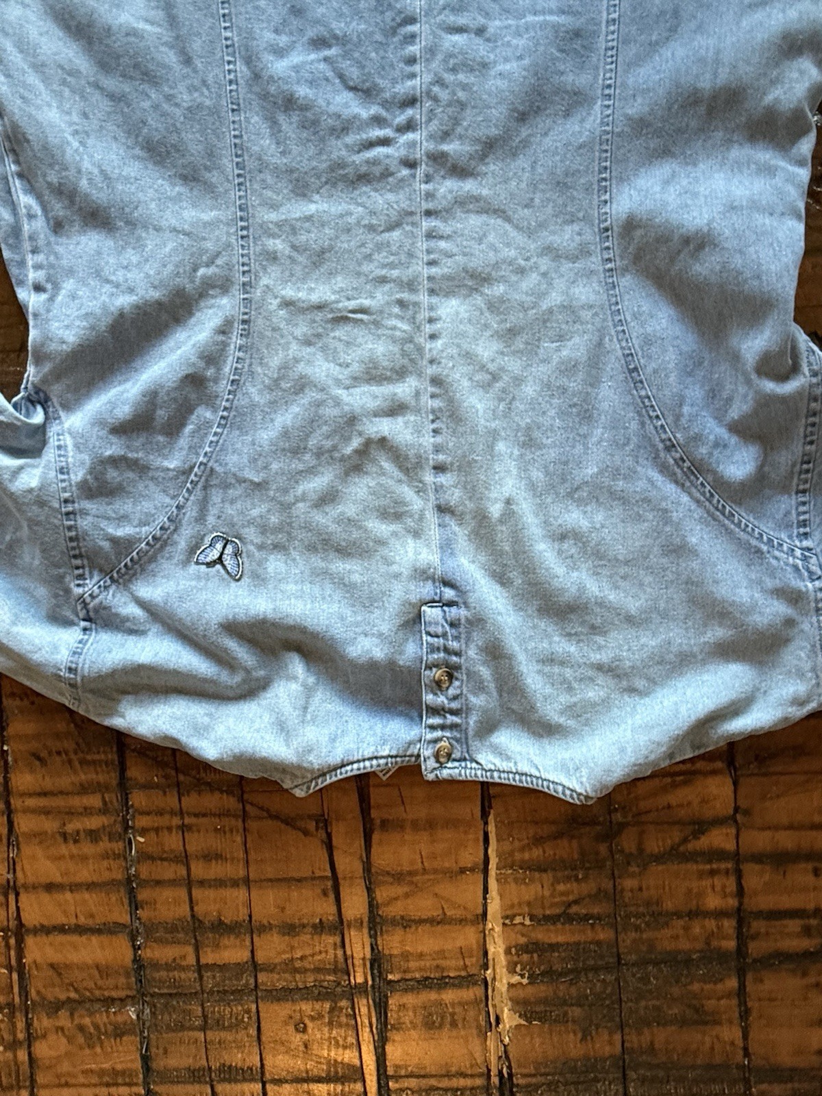 Expressions and J. Jill Ltd. 100% Cotton Pair (2) Vintage Denim Dresses 90 style