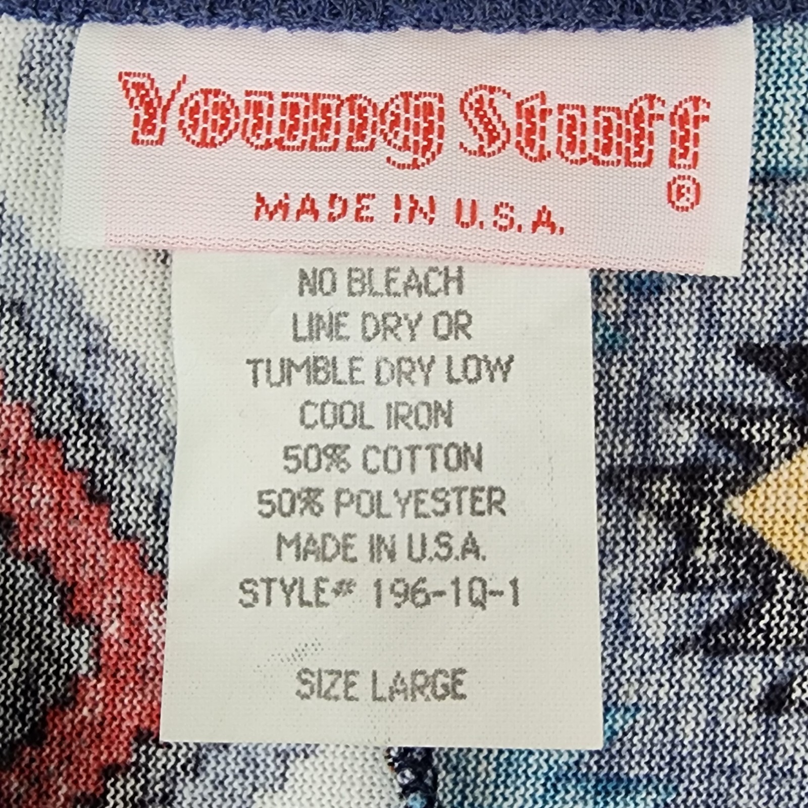 Young Stuff Womens Western Fringe Cardigan Size L Multicolor Aztec Print #2060