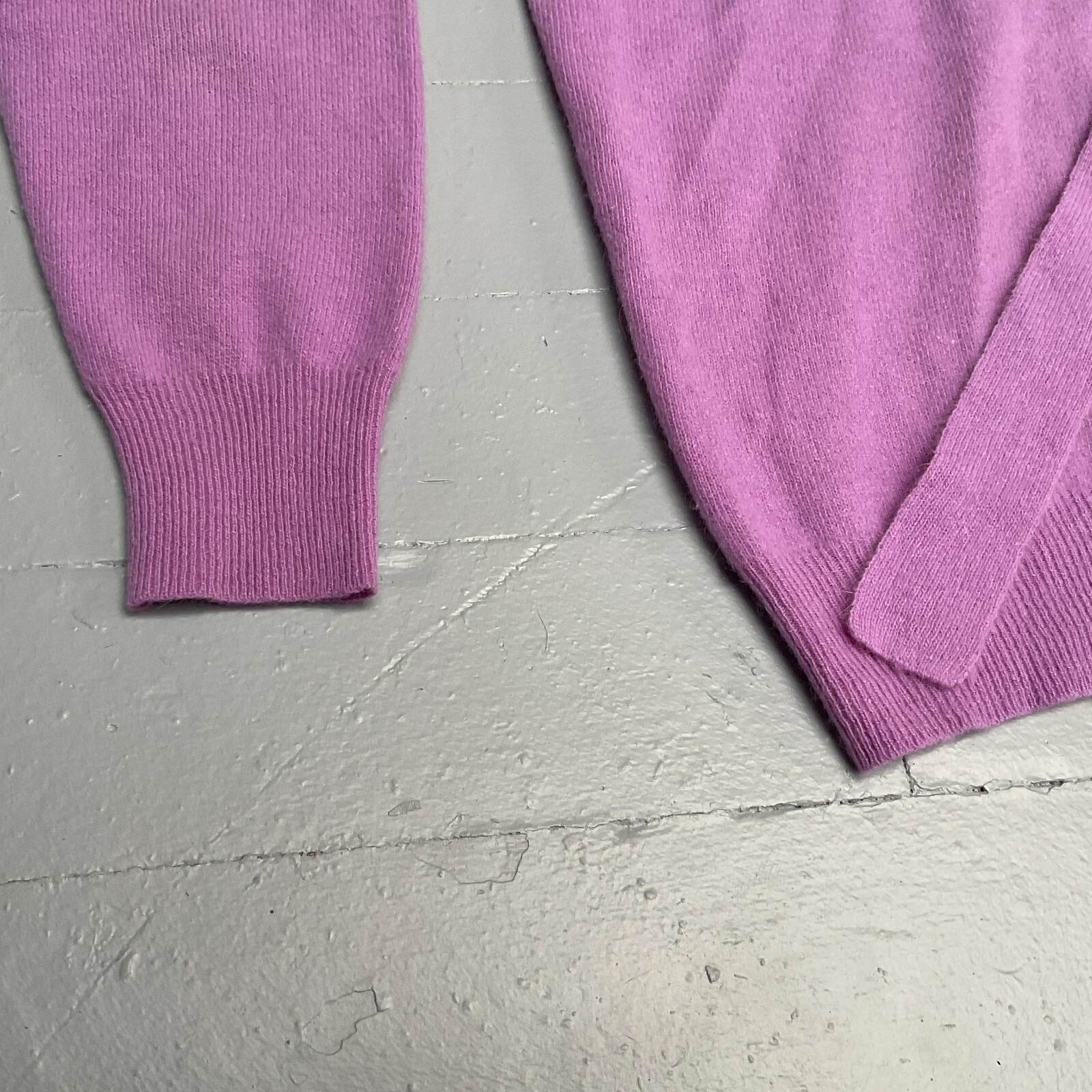 Vintage Halston III Sweater Lavendar Lambswool Angora Front Tie