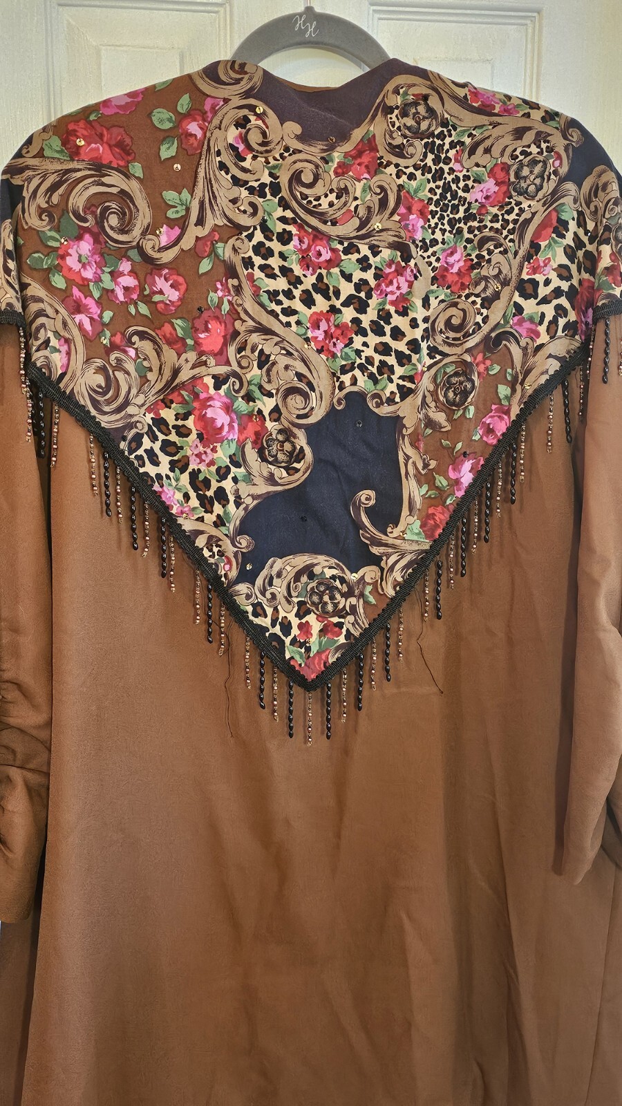 Vintage Lacy Afternoon by Shell Kepler XL Jacket Beaded Shawl Collar