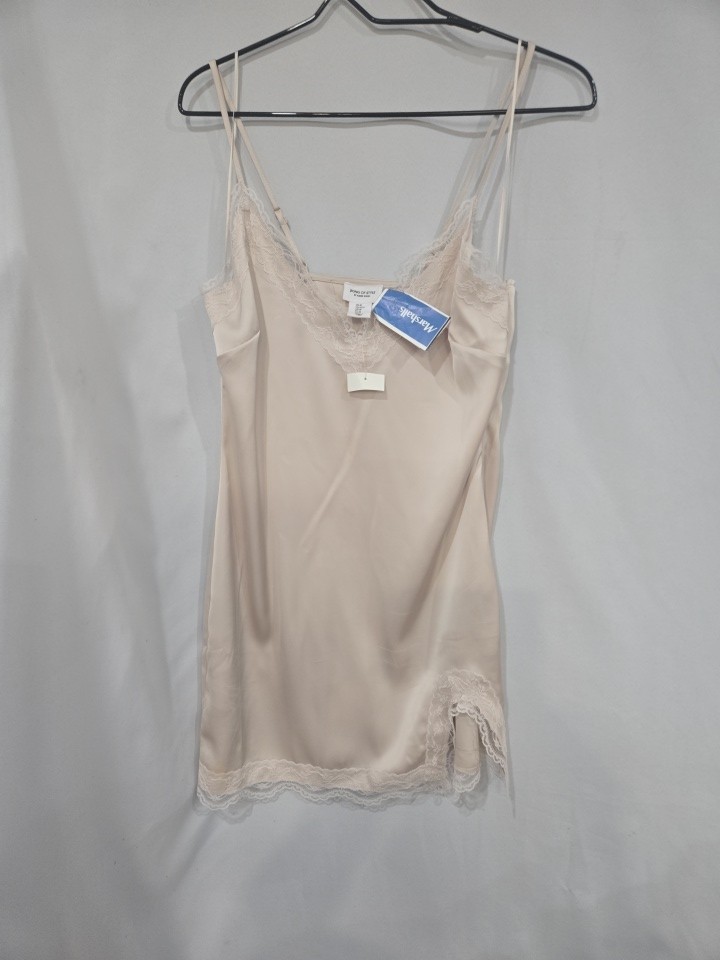 Song Of Style Slip Or Night Dress Woman Size Medium Lingerie Beige Feminine Core