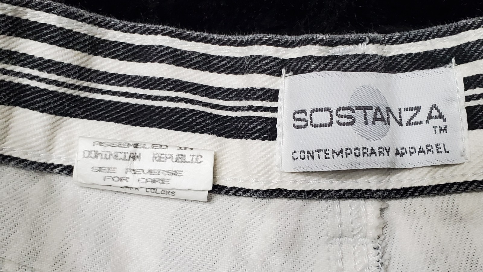 Vtg Sostanza High Waisted Mom Shorts Striped Sz 5 Juniors XXS See Measurements