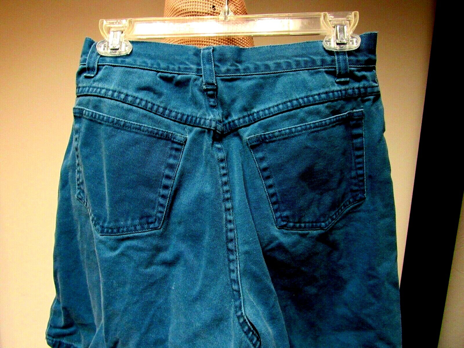 VTG NORTHWEST BLUE Cotton Shorts Womens Parakeet Blue 29 1/2 x 6 12 M Distressed