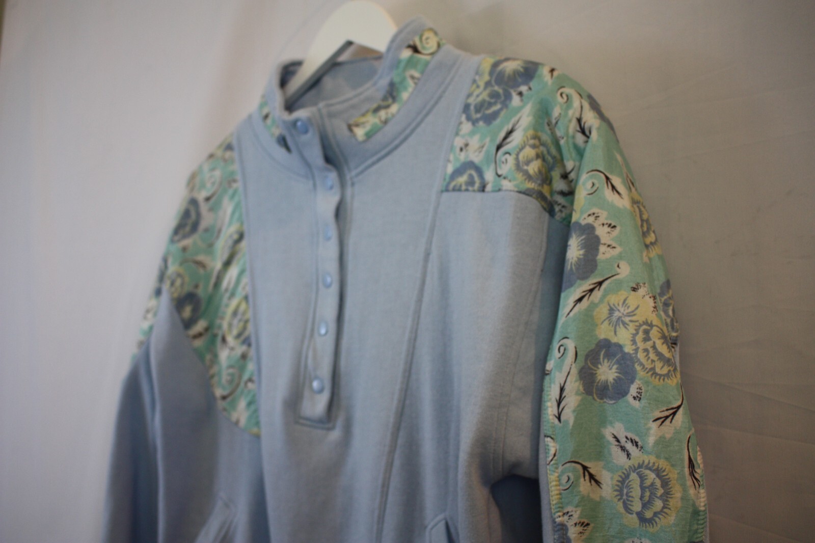 Chinawear by Morsly Sweater Womens Medium Vintage Pullover Blue Grandmacore