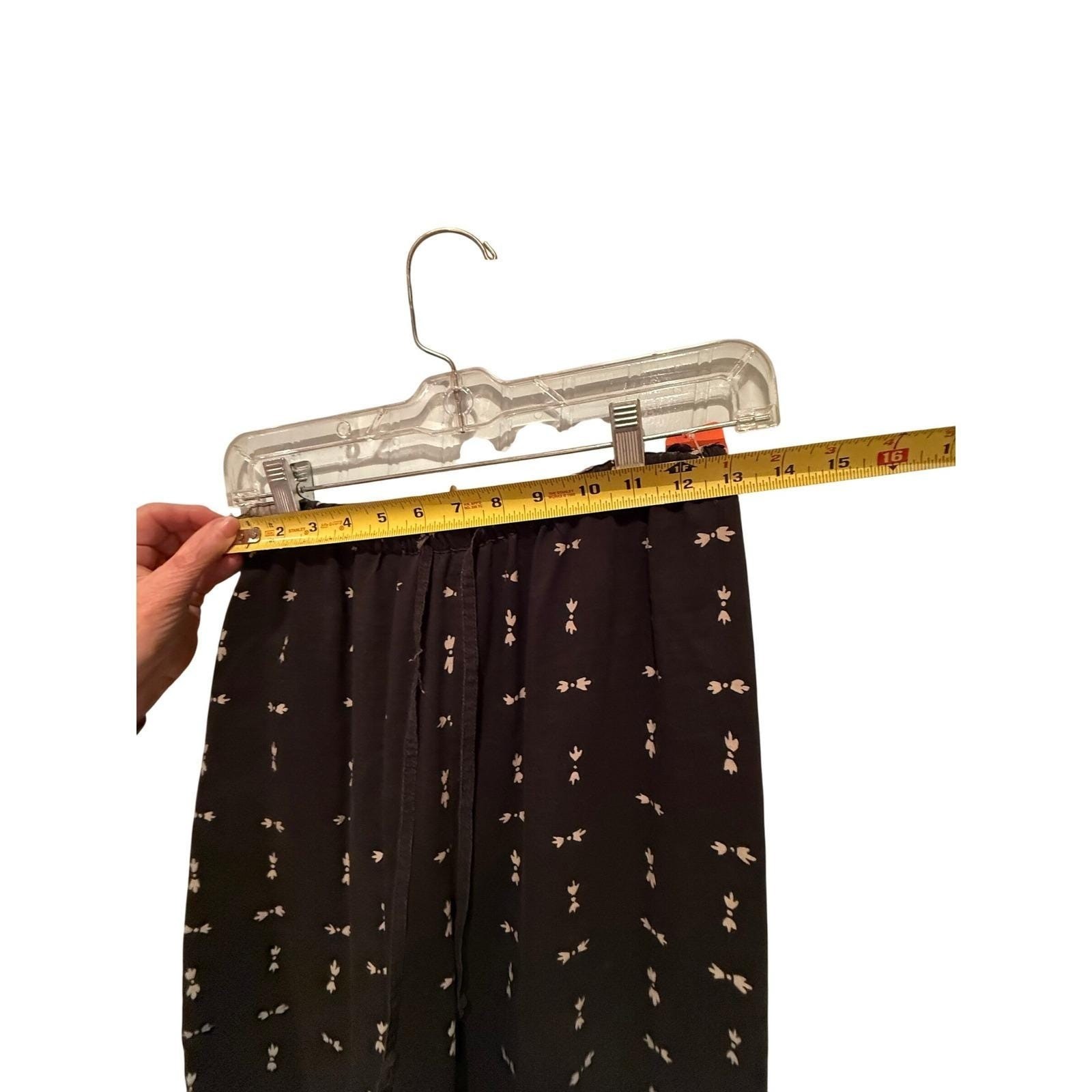 Y2K VTG Carol Anderson Silk/linen cropped pants Boho Resort Travel M