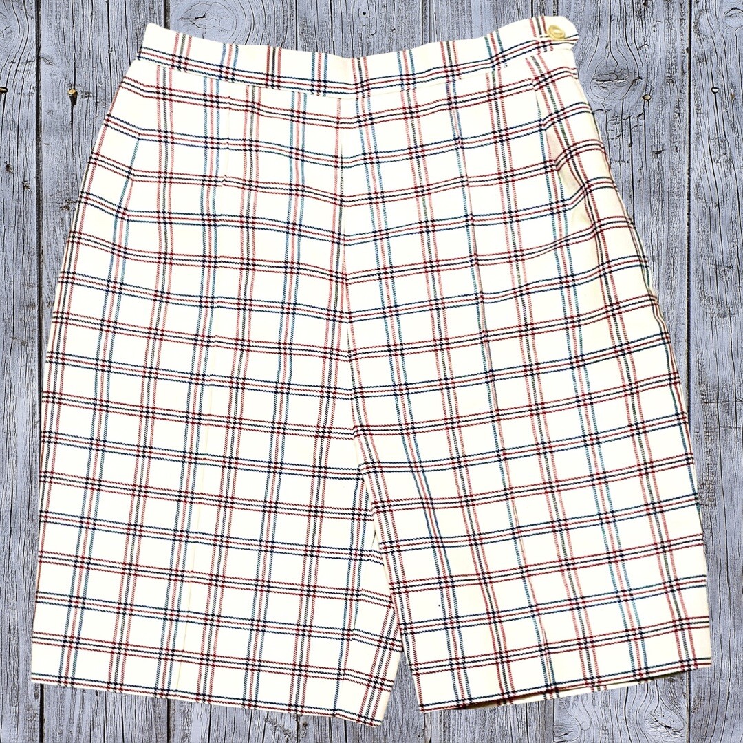 Vintage 70s LOMBARDI OF HARTFORD RedWhite Blue High Rise Women’s Shorts Size 12