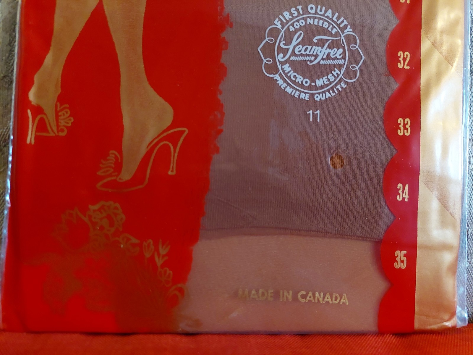 Vintage Pantyhose😎Rare Princess Stockings Color Suntan Size 11 BOTW1