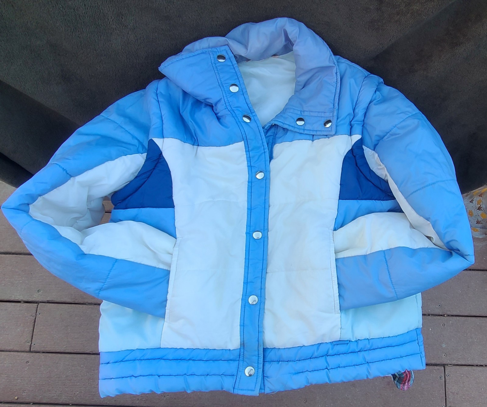1970s Vintage Puff Ski Jacket *MINT* with Zip Off Sleeves! Size Large Adult