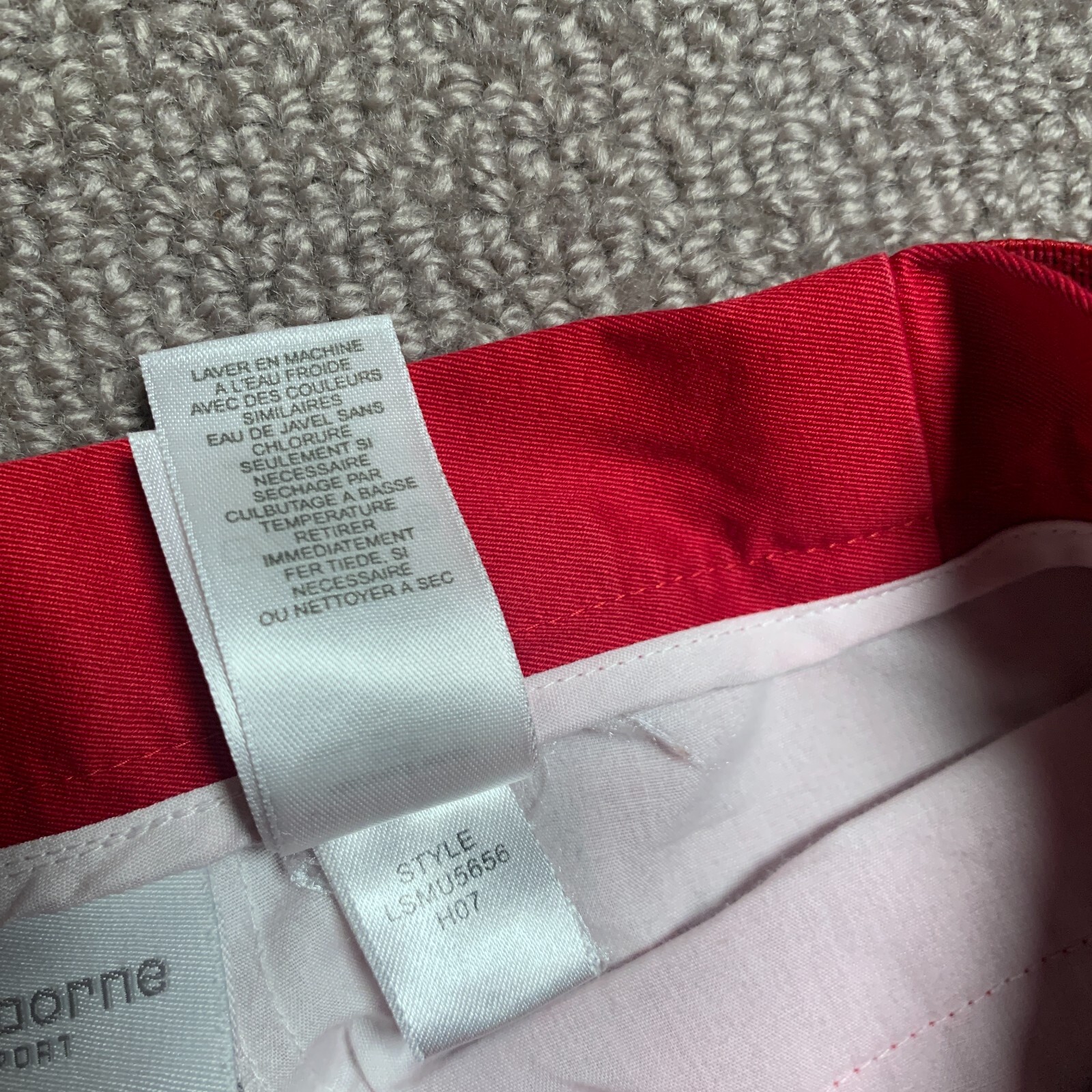 Vintage Liz Claiborne Lizsport Pants Women 4 Red Capri Pockets