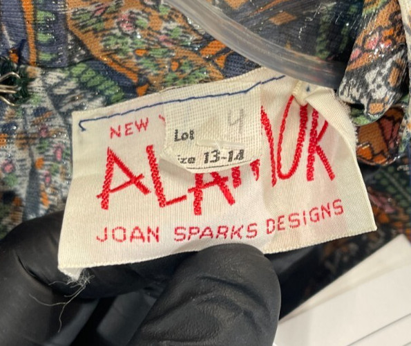 Joan Sparks Alamor Vintage Dress Paisley Metallic Maxi Dress 10
