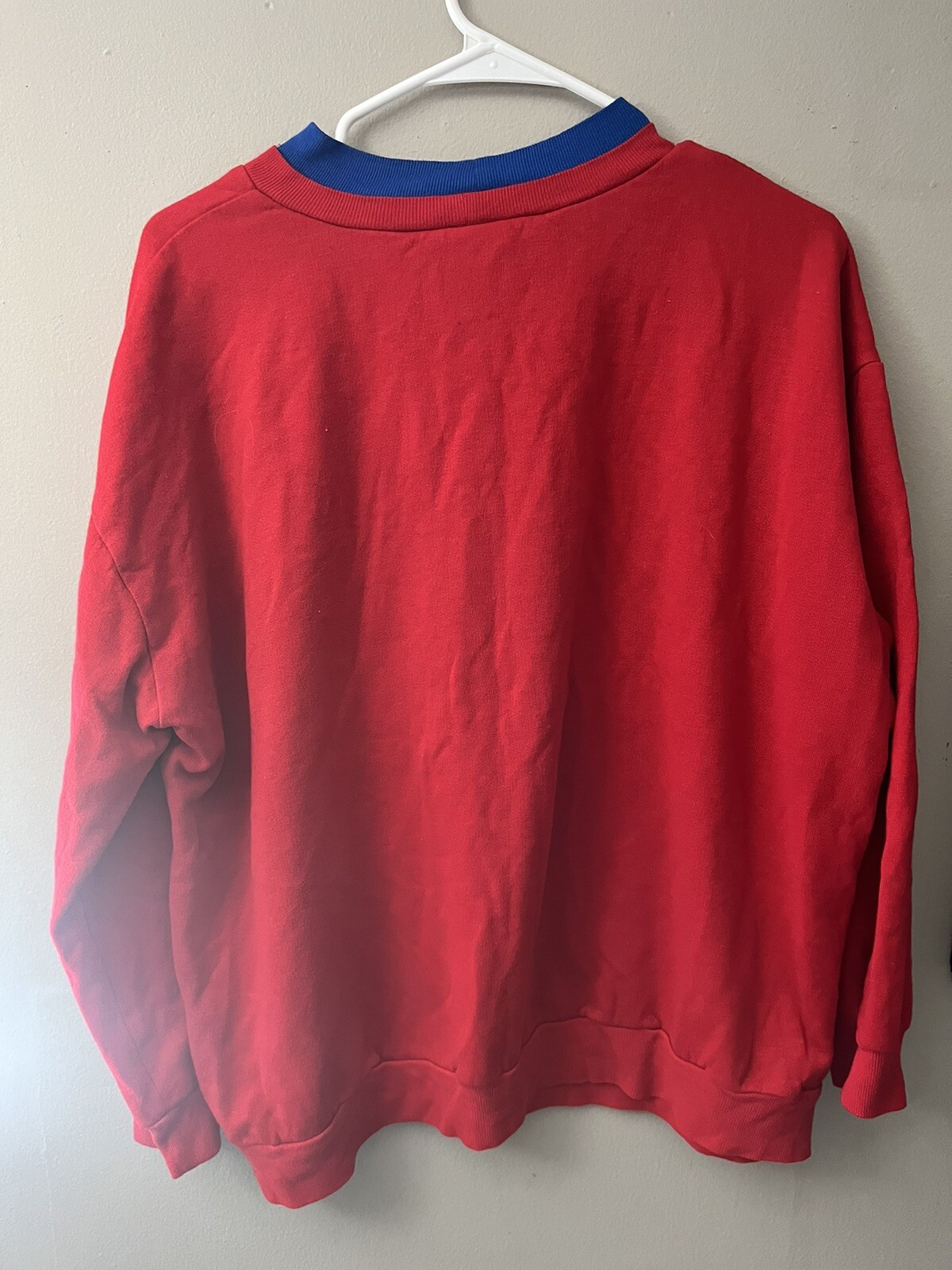 Act 3 Classics Vintage Grandma Sweater Granny core Apple Blue Red