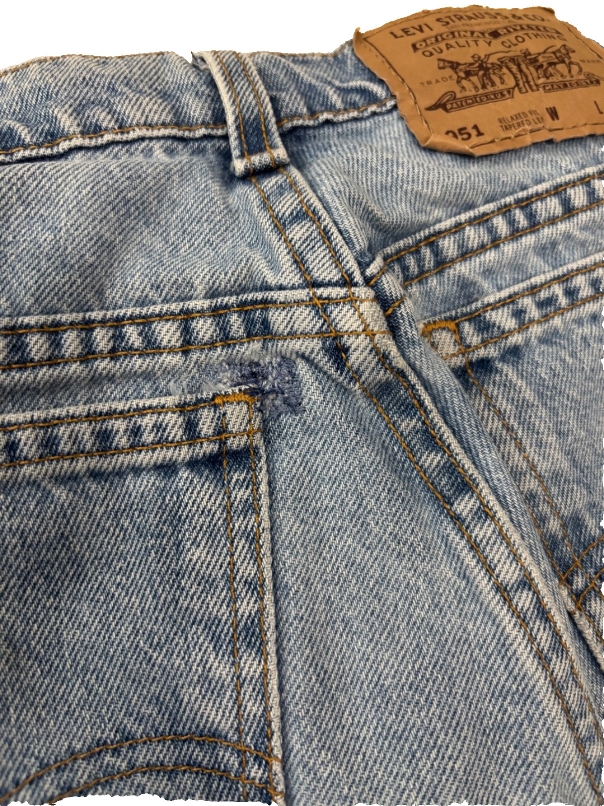 Vintage Levis 951 Jeans Women’s Relaxed Fit Tapered Leg Sz 12 Med 30″ Inseam