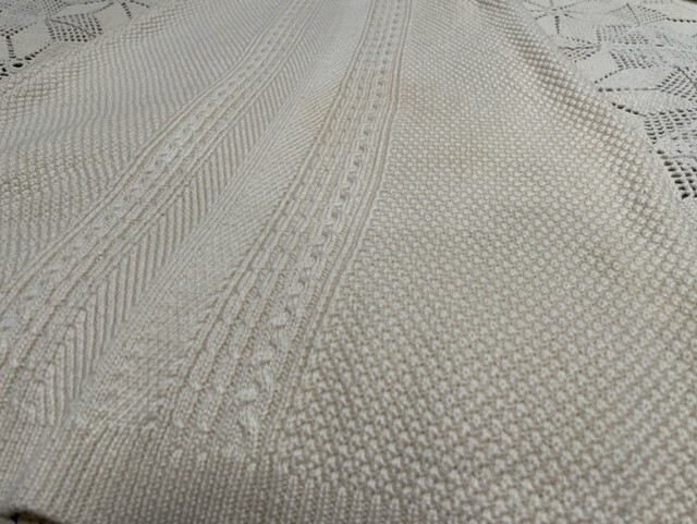 Tahari Arthur S Levine Sweater Dress Womens Medium Beige Short Sleeve