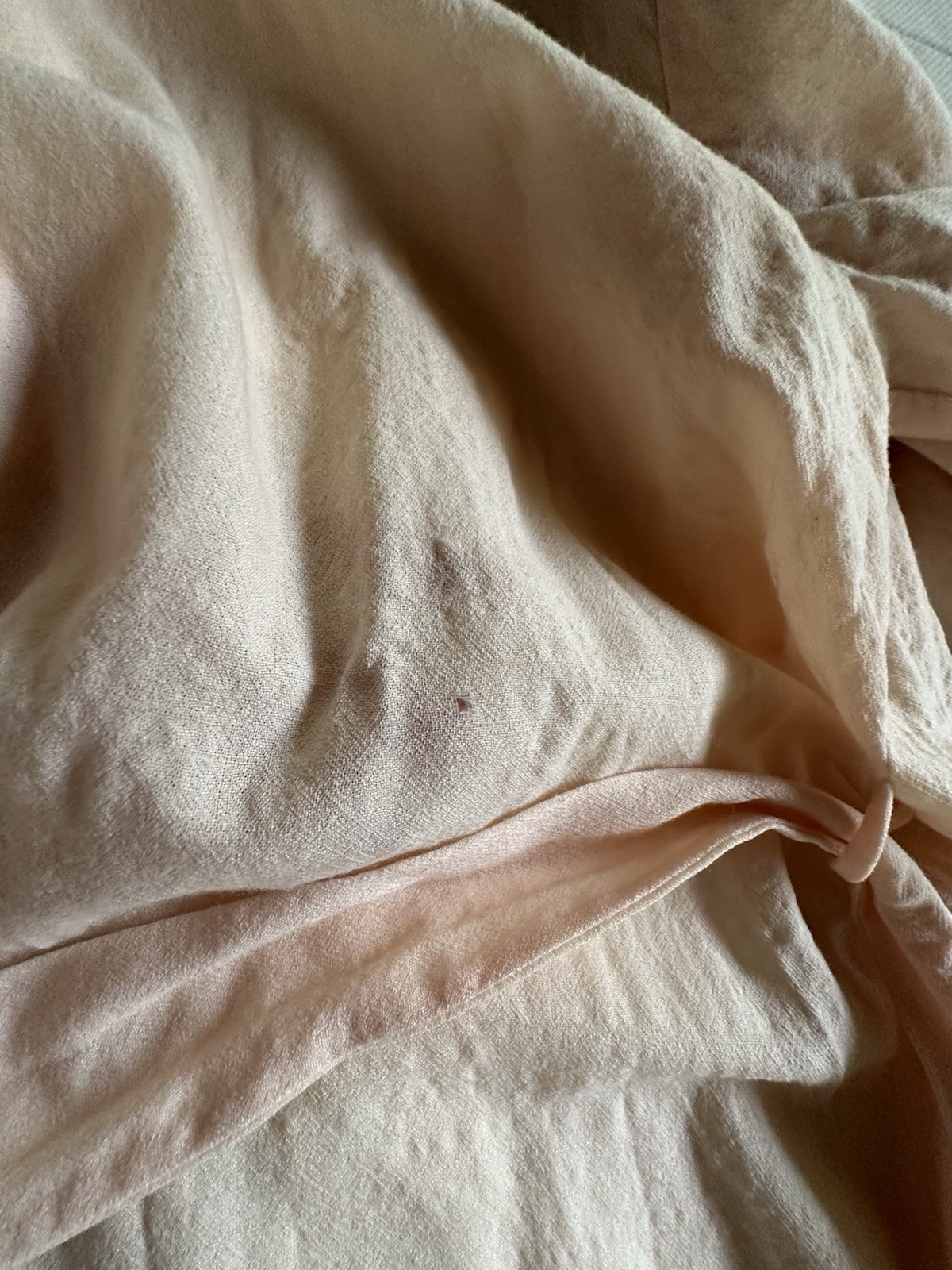 VTG 70s Neiman Marcus Wool & Silk Woman’s Size Small Robe Pink/Peach READ