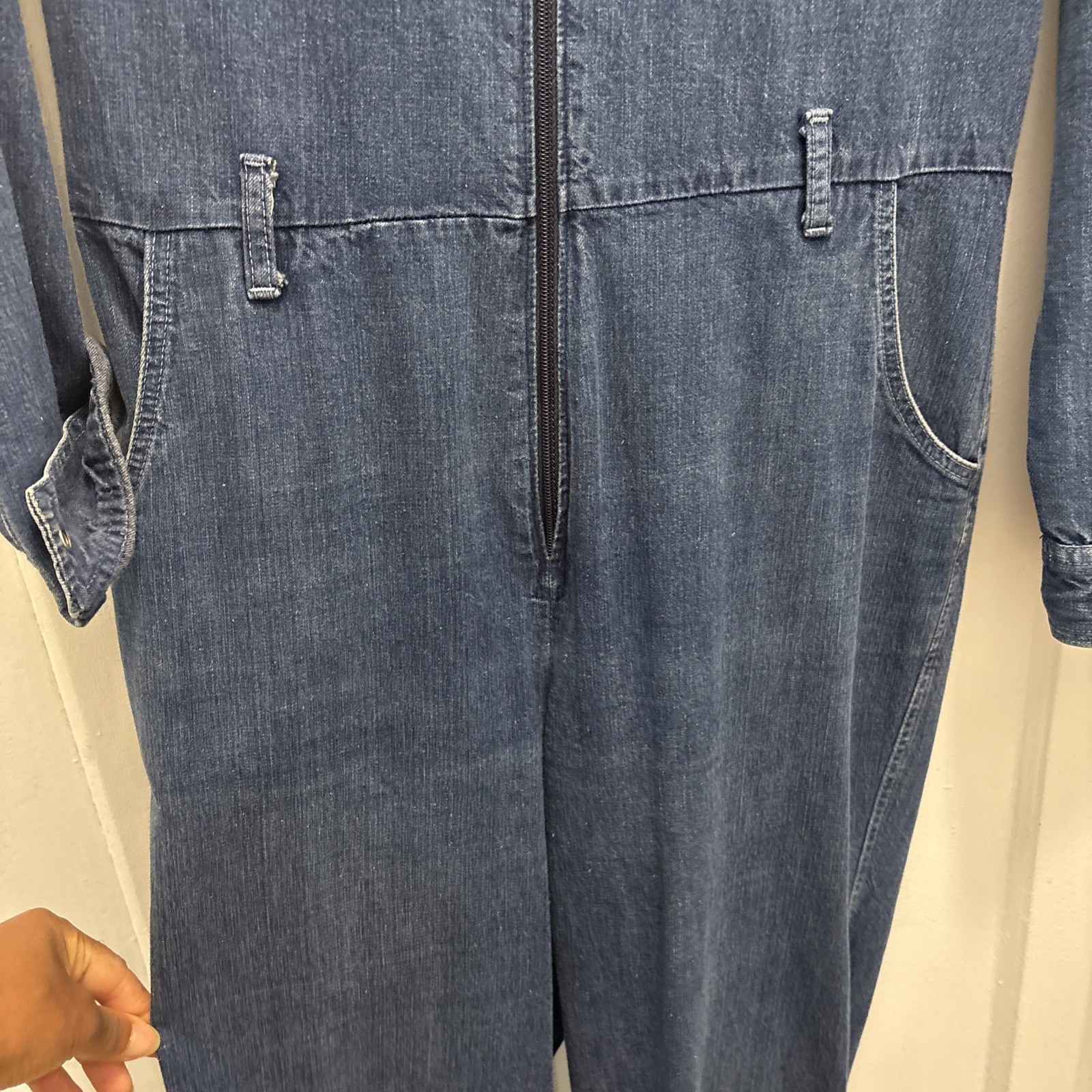 Vintage Mushroom brand Denim Jumpsuit Women’s M or L Boiler Suit One piece