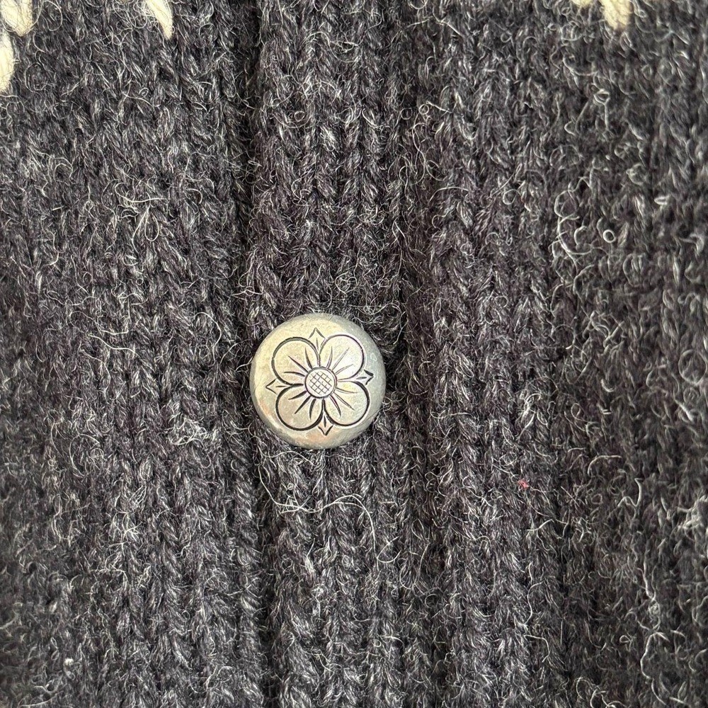 Vintage Handmade Sweater Nordic Knit Cardigan