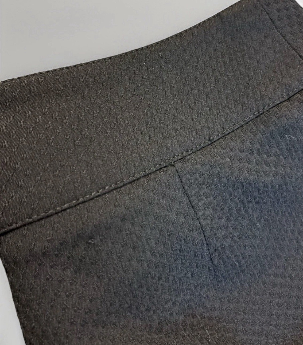 Vtg Armani Collezioni Italy Wide Leg Black Textured Trouser Pants Size 6 US EUC