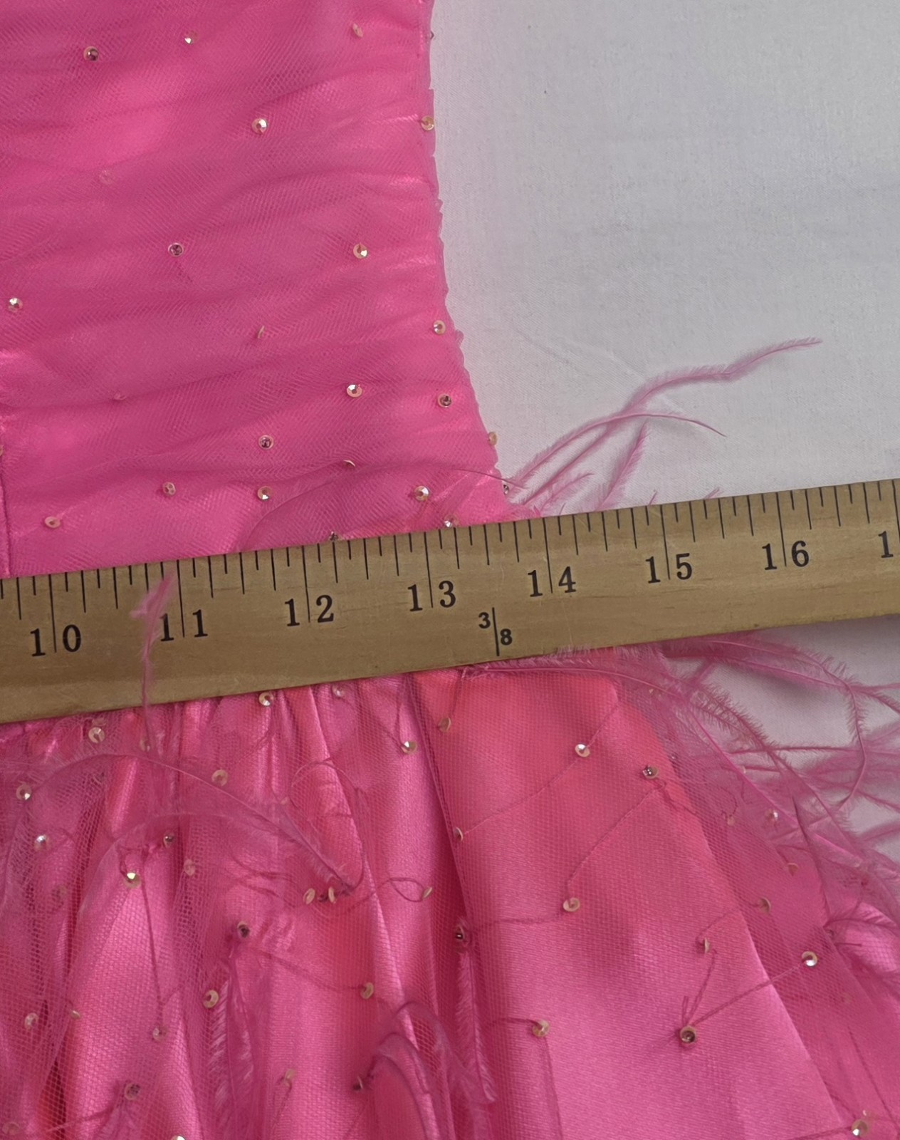 Vtg 80s Alyce Designs Strapless Ruched Bodice Mini Dress Women 6 Barbiecore Glam