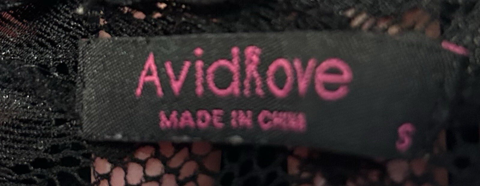 Avidlove Black Silky Sheer Lace Sides Nightie Nightgown Womens S