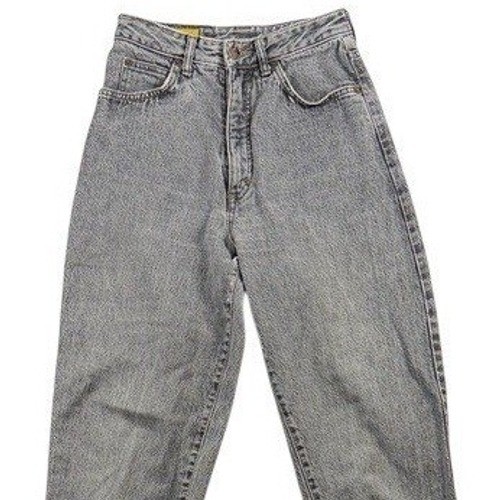 Vintage Edwin Jeans Gray Acid Wash High Rise Tapered Mom Jeans Made in Japan 26