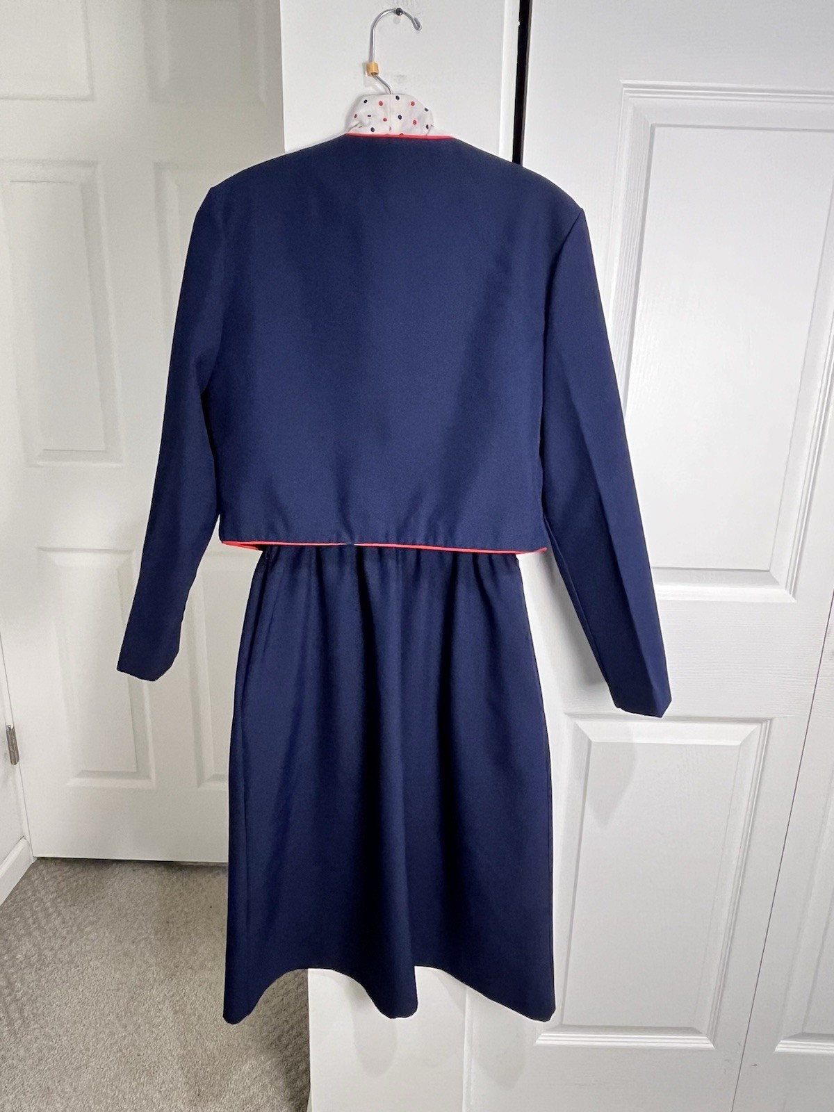 ❤️Vintage Sears Fashion Place- Skirt Blazer shirt Set-Nautical-Patriotic-Career
