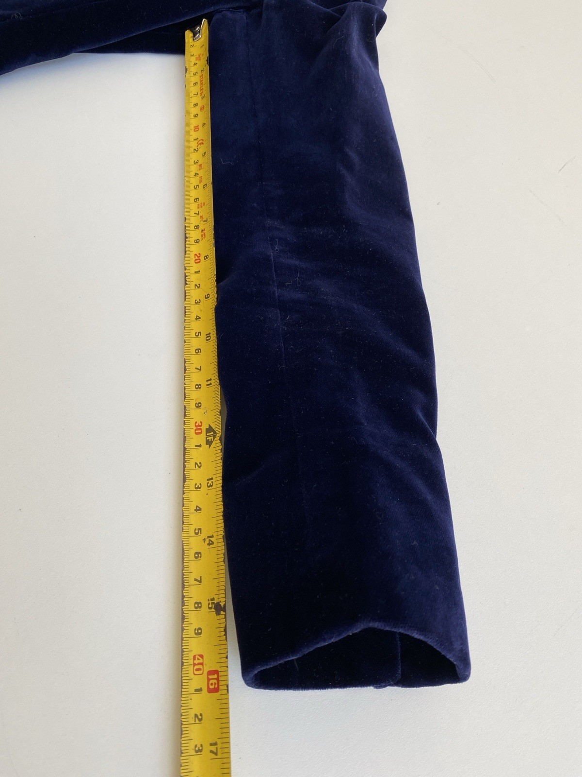 Vtg 70s Leon Block XS Riding Coat Jacket Blazer Velvet Sexy Blue Equestrian