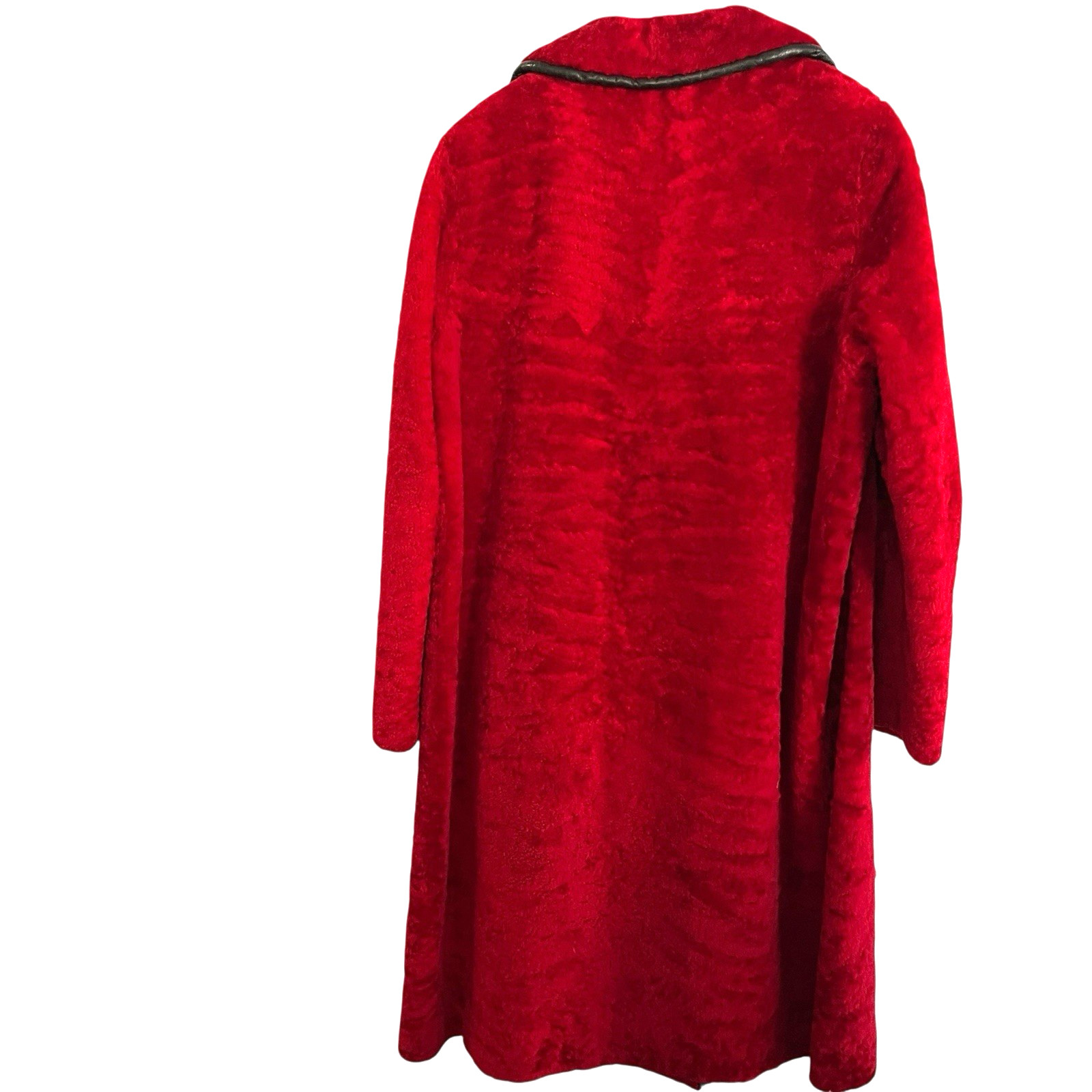 Vintage Fur Coat Persian Lamb Women SZ M Meier & Frank Fur Salon 60s Oregon Red